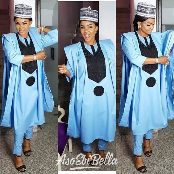 Latest Agbada Styles for Ladies