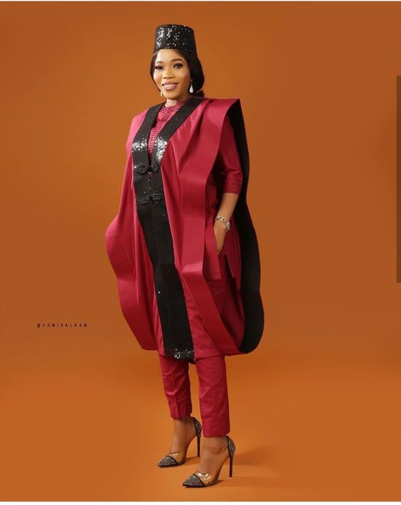 Latest Agbada Styles for Ladies