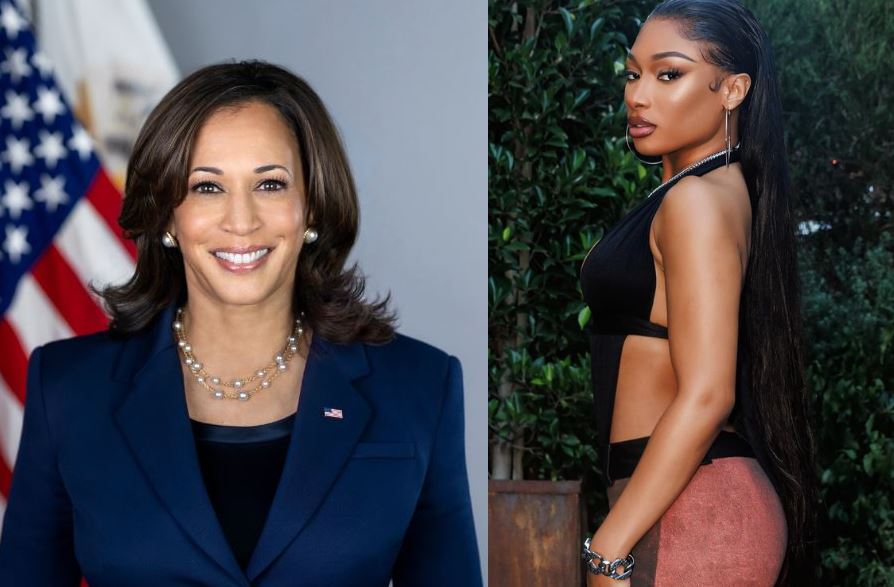 Kamala Harris and Megan Thee Stallion