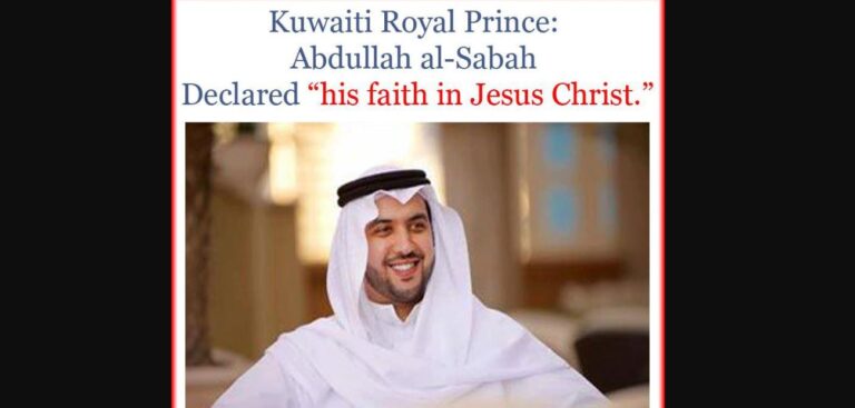 Kuwaiti Royal Prince Converts to Christianity