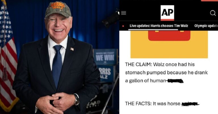 Tim Walz Stomach Pumped Horse