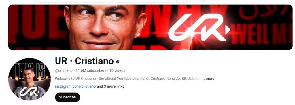 Ronaldo youtube