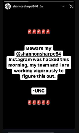 Shannon Sharpe Instagram Live