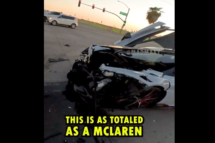 McLaren Totaled accident