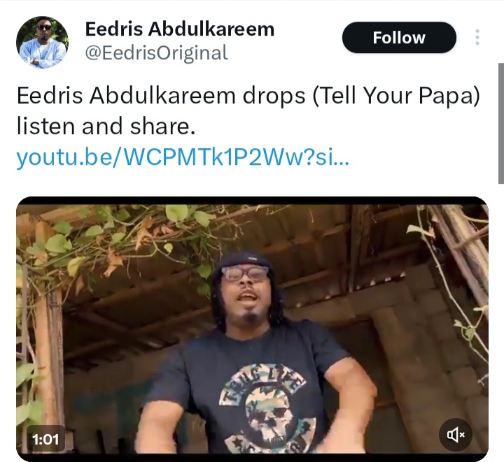 Eedris Abdulkareem shades Seyi Tinubu 