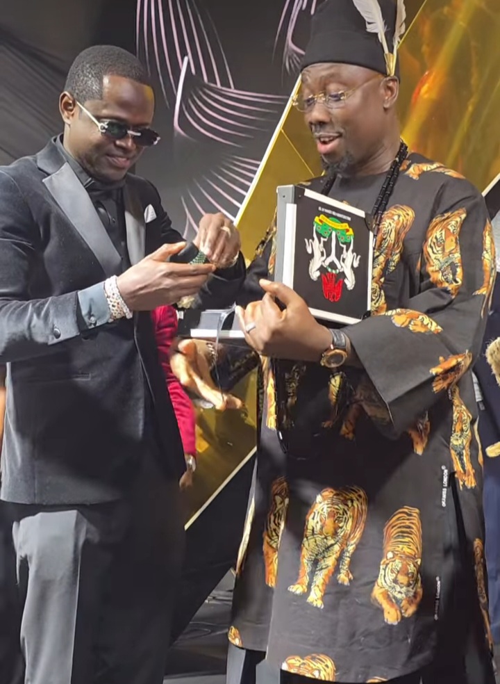 Obi Cubana receives Diamond Rolex watch from Malivelihood
