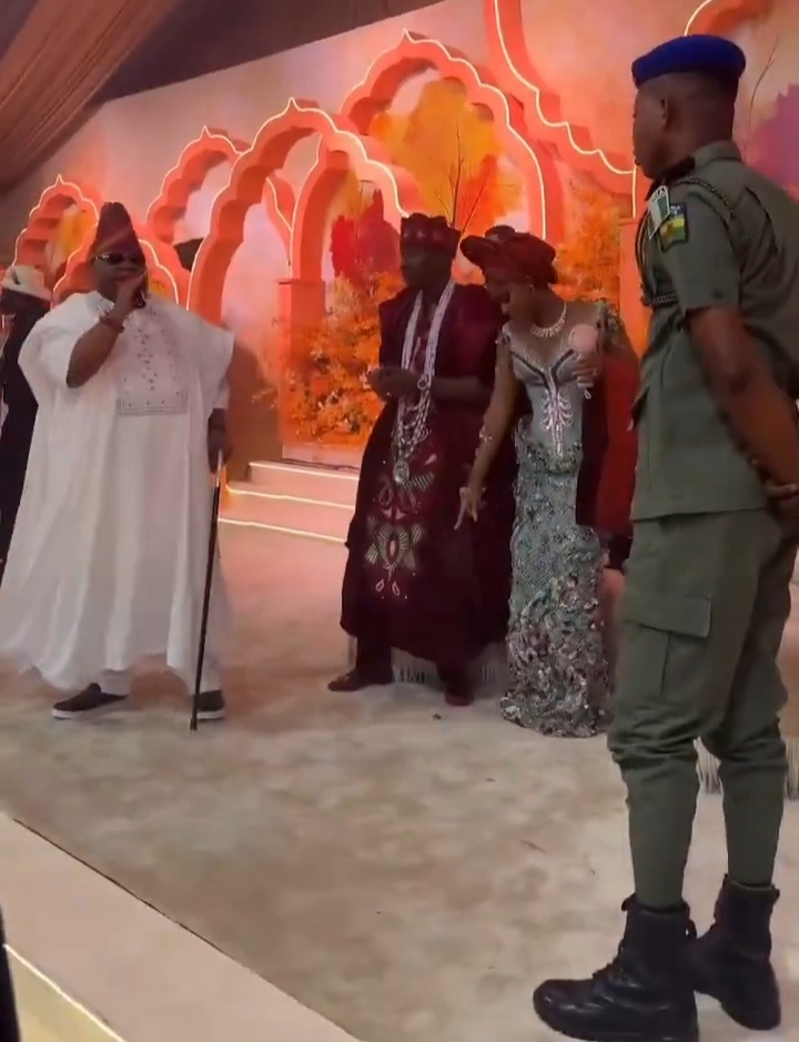 Governor Adeleke performs at Iyabo Ojo daughter's wedding 