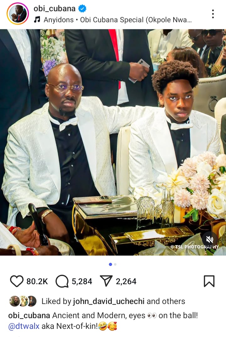 Obi Cubana shares picture of his real next-of-kin 