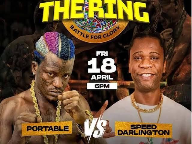 Portable and Speed Darlington boxing match