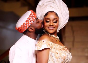 Davido and Chioma at their traditional wedding