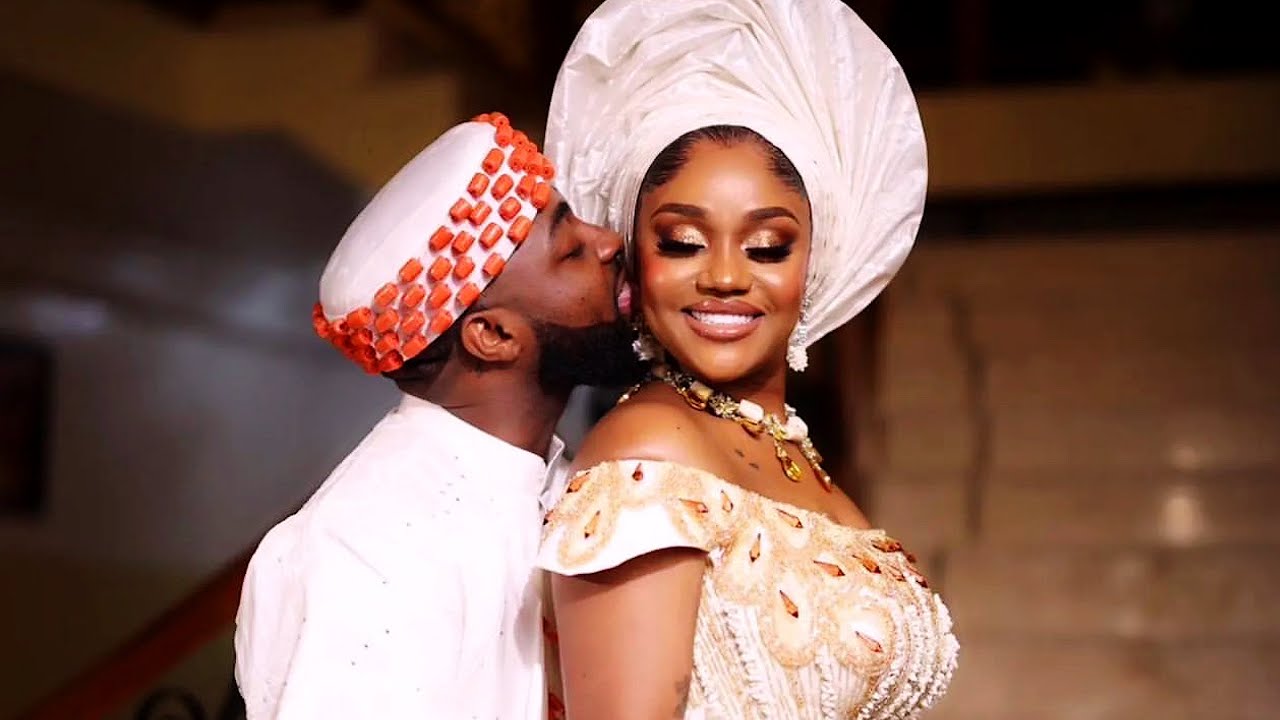 Davido and Chioma at their traditional wedding 