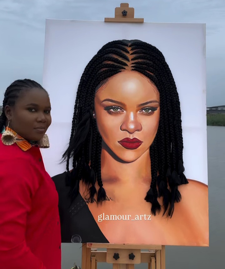 Beautiful Rihanna Artwork by Chiamaka 