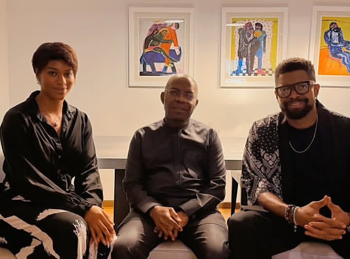 Mizvick, Governor Alex Otti and Basketmouth 