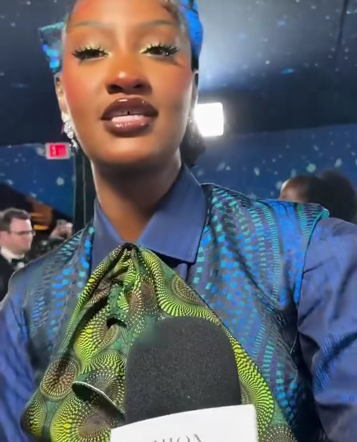 Tems speaks on African sounds at the Met Gala 