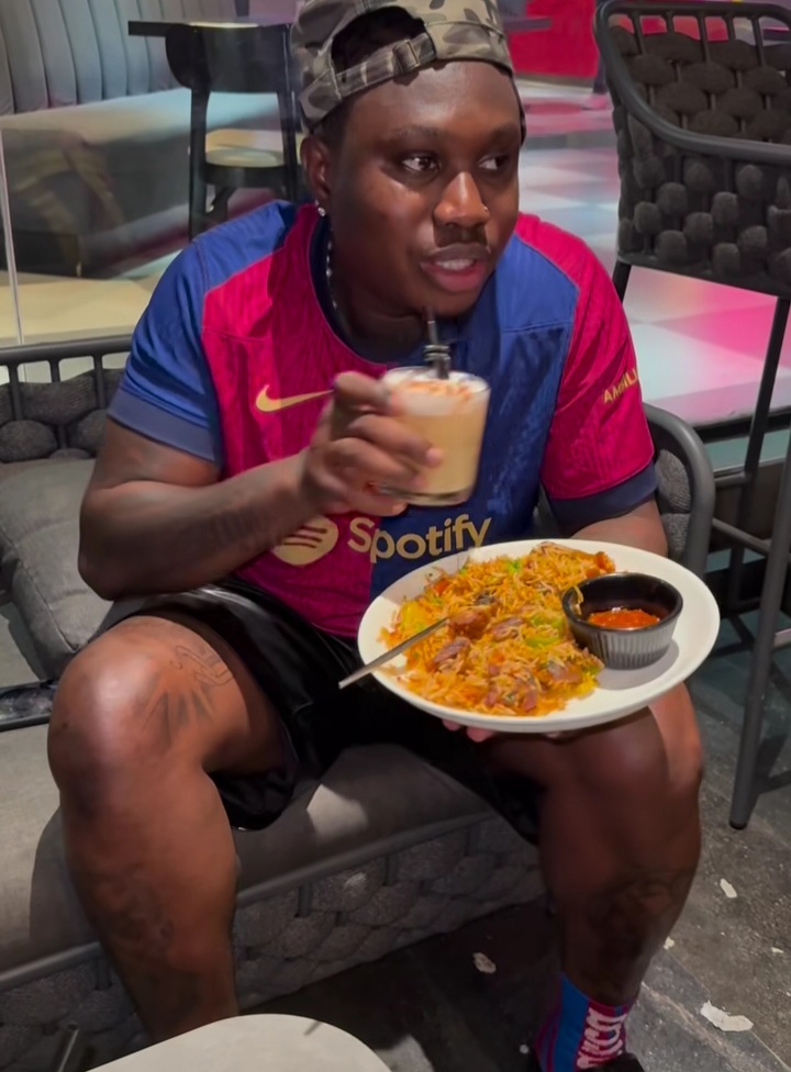 Zlatan eating away his sorrow as Barca exits UCL