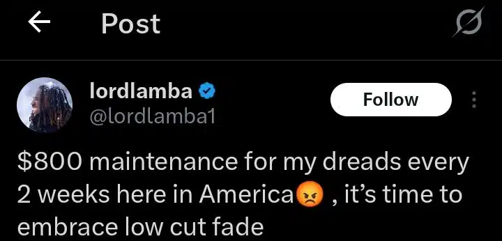Lord Lamba tweet