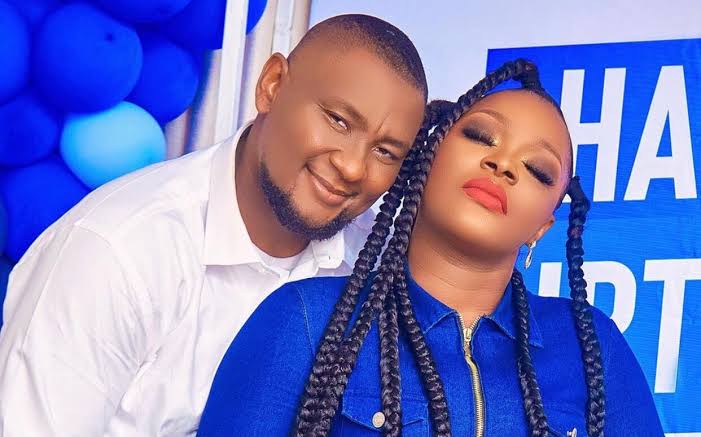 Chacha Eke and ex husband, Faani 