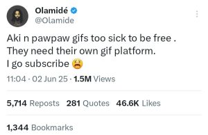 Olamide on Aki and Paw Paw Gifs