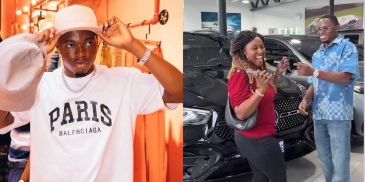 “Dreams Do Come True”: Lagos Big Boy HabbyForex Surprises Wife With ₦200m Mercedes-Benz