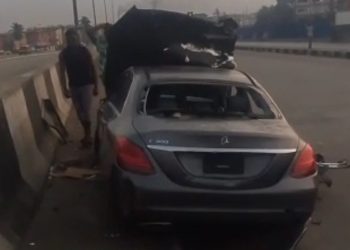 Mercedes Benz Driver Flees After Fatal Crash at Mile 2 in Lagos