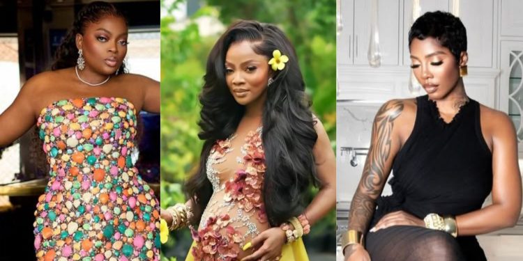 Tiwa Savage, Funke Akindele, and Toyin Rally Behind Toke Makinwa After ‘Fake Bump’ Accusations