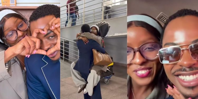 Love in the Air? Enioluwa Melts Hearts as He Welcomes Tanzanian Girlfriend to Nigeria [VIDEO]