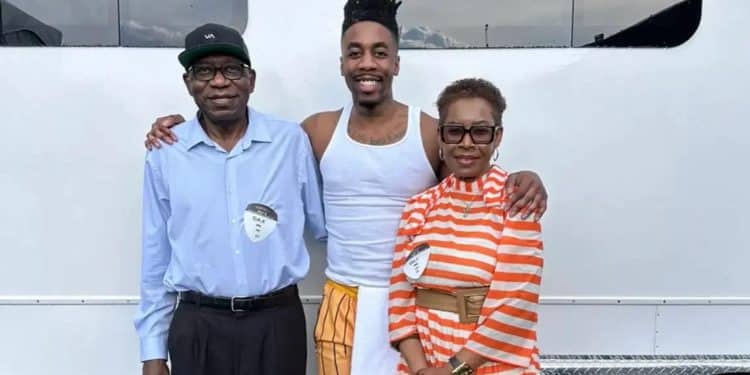 Rapper Dax with his parents