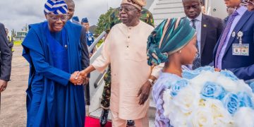 Governor Babajide Sanwo-Olu and President Bola Ahmed Tinubu