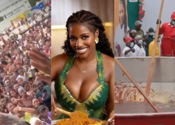 Massive Crowd, Thrills, Music as Hilda Baci’s World’s Largest Jollof Cook-Off Heats Up at Eko Hotel [VIDEO]