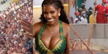 Massive Crowd, Thrills, Music as Hilda Baci’s World’s Largest Jollof Cook-Off Heats Up at Eko Hotel [VIDEO]