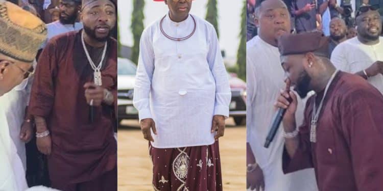 Davido Cancels Commitments, Performs for Free at Billionaire Chief Ikuku’s Daughter’s Wedding in Warri