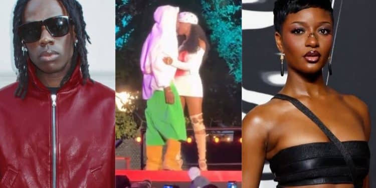 Rema and Ayra Starr Spark Romance Rumors Again After On-Stage Kiss at Global Citizen Festival [VIDEO]