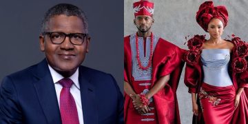 “Keep Your Marriage Private” – Aliko Dangote’s Priceless Advice to Mr Eazi and Temi Otedola at Their Iceland Wedding [VIDEO]