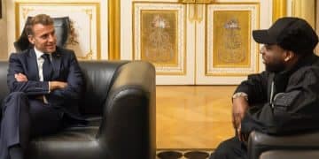 Davido Meets French President Emmanuel Macron, Reveals Purpose of His Meeting