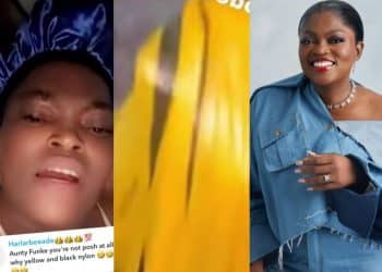 Funke Akindele Silences Troll Who Mocked Her ‘Yellow Nylon’ With Savage Reply