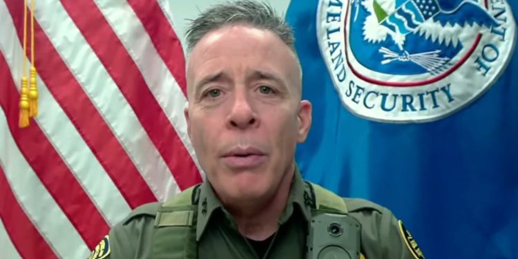 Commander Greg Bovino speaking aggressively