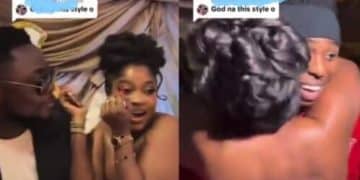 Bride Steals the Show as She Jumps Up to Hug Singer Fola at Her Own Wedding Anniversary