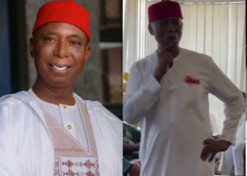 Ned Nwoko Sparks Debate After Asking Lady’s Age On Stage Amid Escalating Feud With Regina Daniels