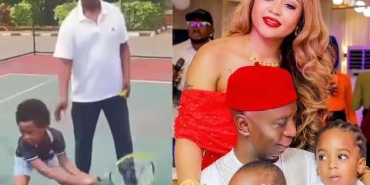 Ned Nwoko Melts Hearts, Shares Family Time With Regina Daniels’ Kids Amid Ongoing Drama