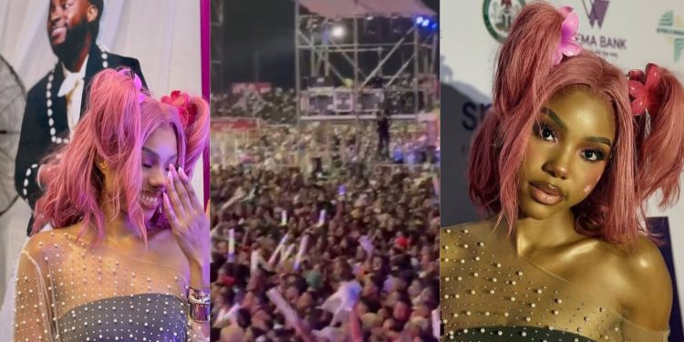 Jainy Shines Bright at Davido’s 5ive Tour in Ibadan, Wins Hearts with Electrifying Performance [VIDEO]