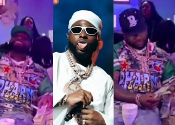 Davido Shuts Down Lagos as He Sprays Dollars Endlessly at His 33rd Birthday Bash