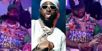 Davido Shuts Down Lagos as He Sprays Dollars Endlessly at His 33rd Birthday Bash