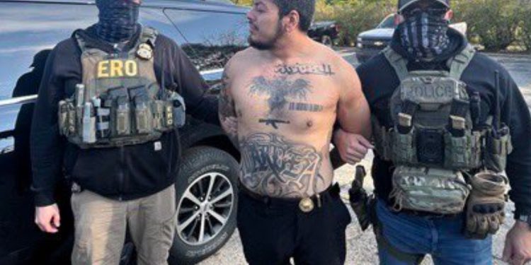 Unmarked police cars and officers outside an apartment building after a high-risk arrest.
