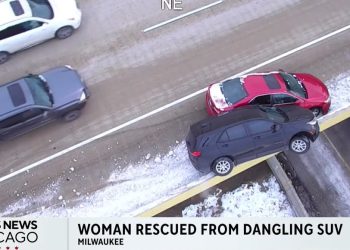 FBI Agent Rescued from Car Dangling Over Milwaukee Interstate