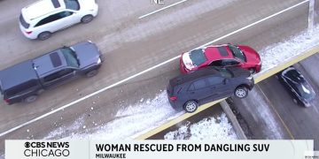 FBI Agent Rescued from Car Dangling Over Milwaukee Interstate
