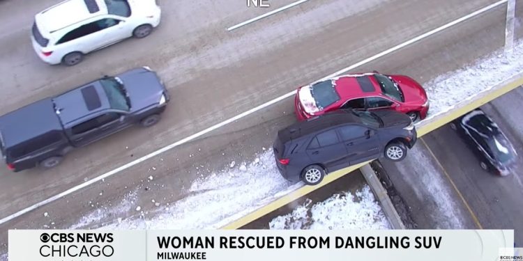 FBI Agent Rescued from Car Dangling Over Milwaukee Interstate