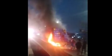 Loaded Truck Fire Causes Massive Gridlock on Ikorodu Road