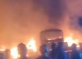 Major Fire Erupts at Ajegunle Trailer Park Near Mile 2