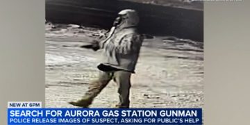 Man Shot Multiple Times Pumping Gas in Aurora; Police Seek Suspect