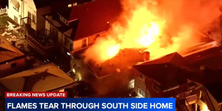 South Side House Fire Destroys Decades of Memories; Family Escapes Unhurt